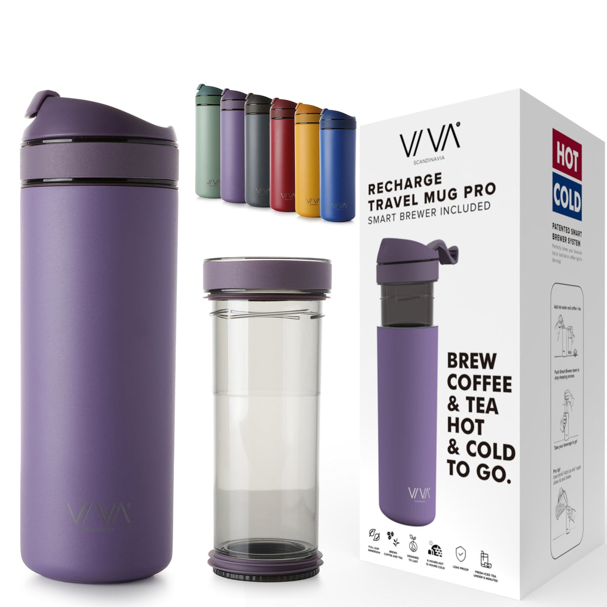 Recharge Pro Cups &amp; Mugs VIVA Scandinavia Grape 