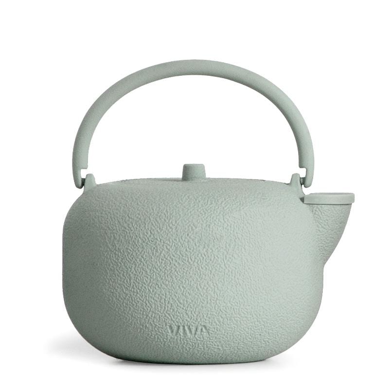 Saga™ Cast Iron Teapot Round Teapots VIVA Scandinavia Stone Mint 